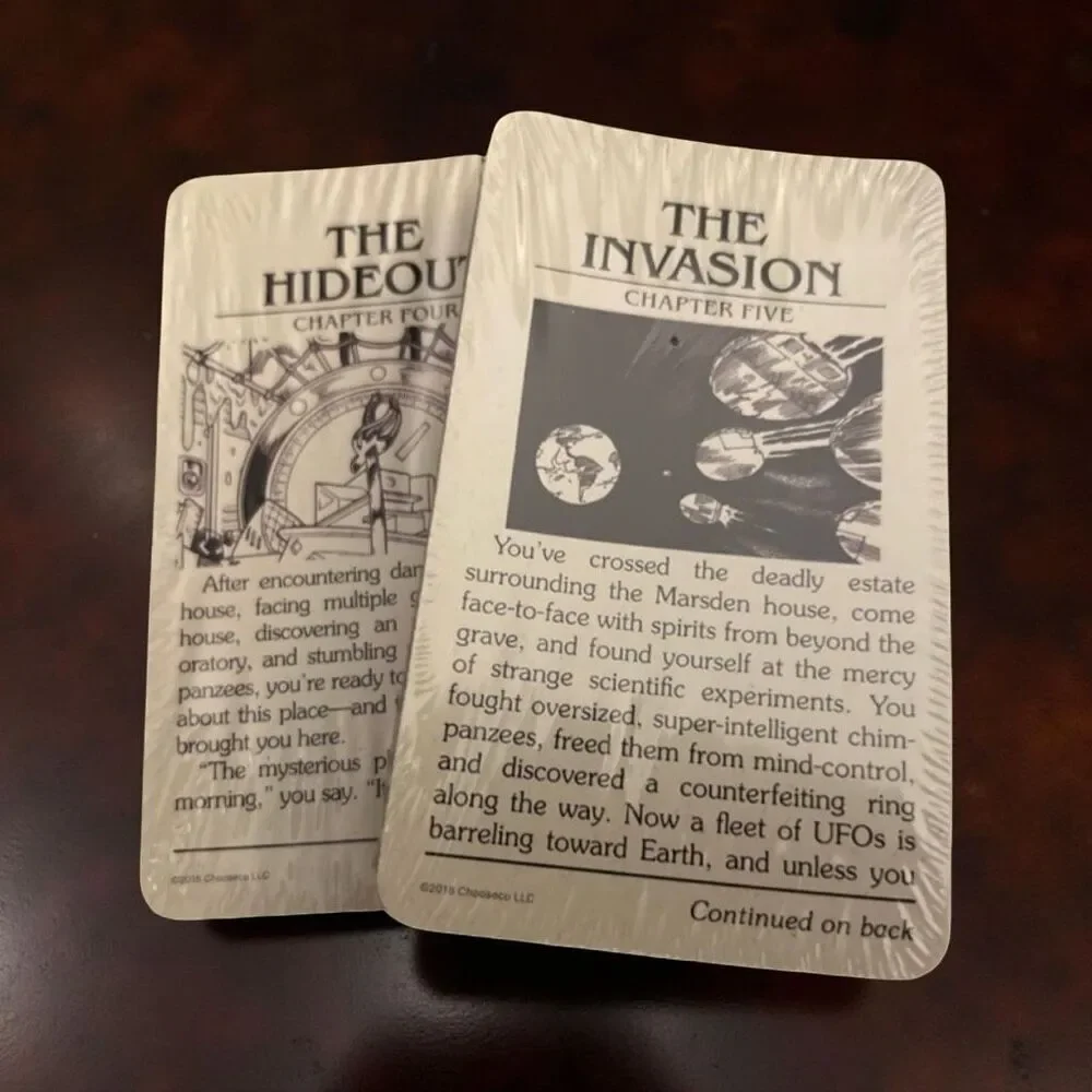 2018 Z Man House of Danger Card Game COMPLETE